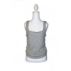 NWT Elodie Ribbed Ruched Side Tank Top – Gray – XL